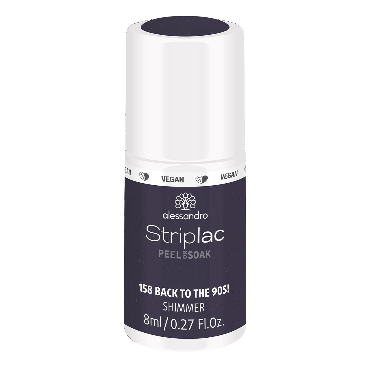 alessandro Striplac UV-Nagellack Flat White – Schonend und langanhaltend – Einfache Entfernung dank Peel-Off-Technologie – Vegan und tierversuchfrei – 8 ml