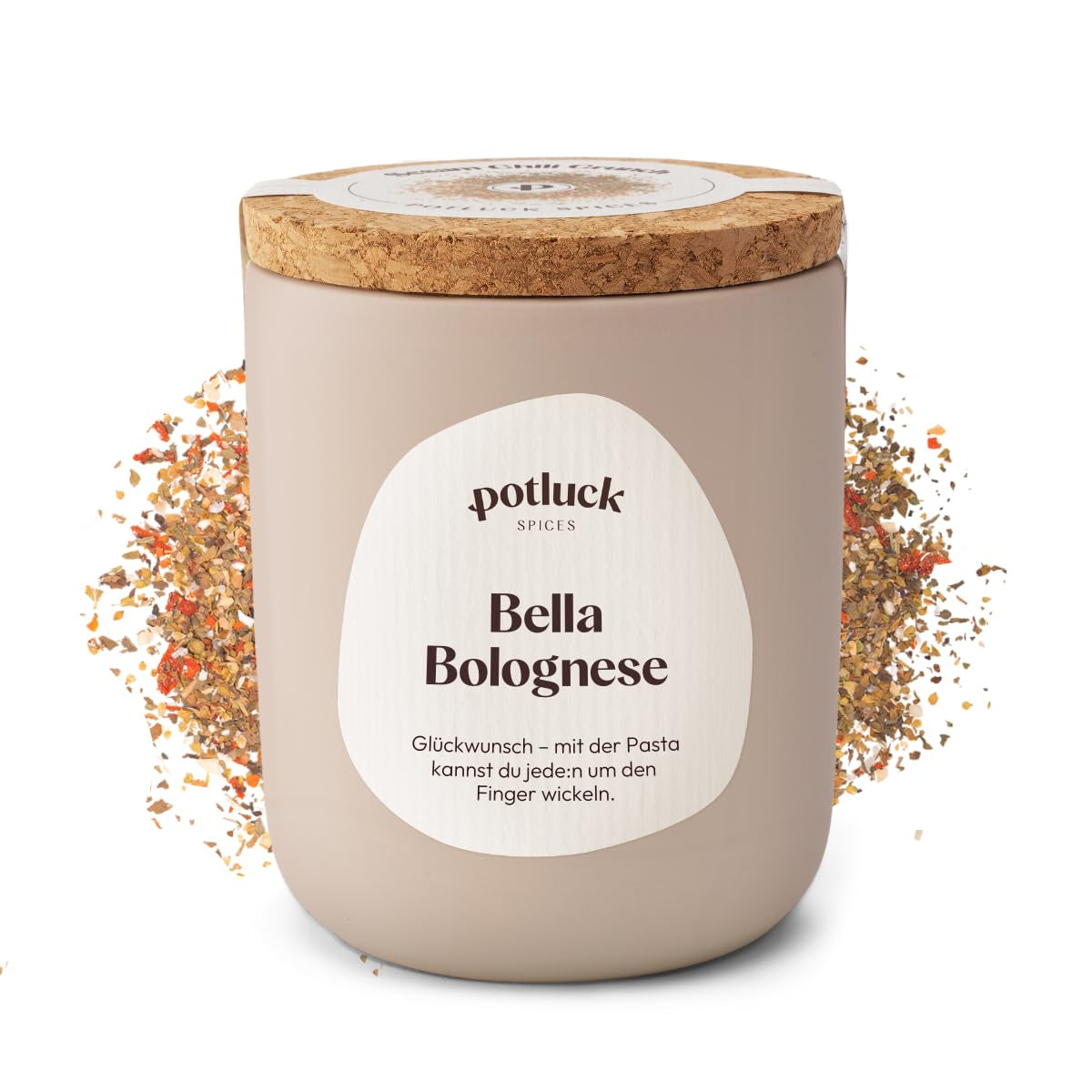 Potluck | Pasta und Pizza Kräuter | Gewürzzubereitung im Keramiktopf | 40g | Vegan, glutenfrei und mit natürlichen Zutaten