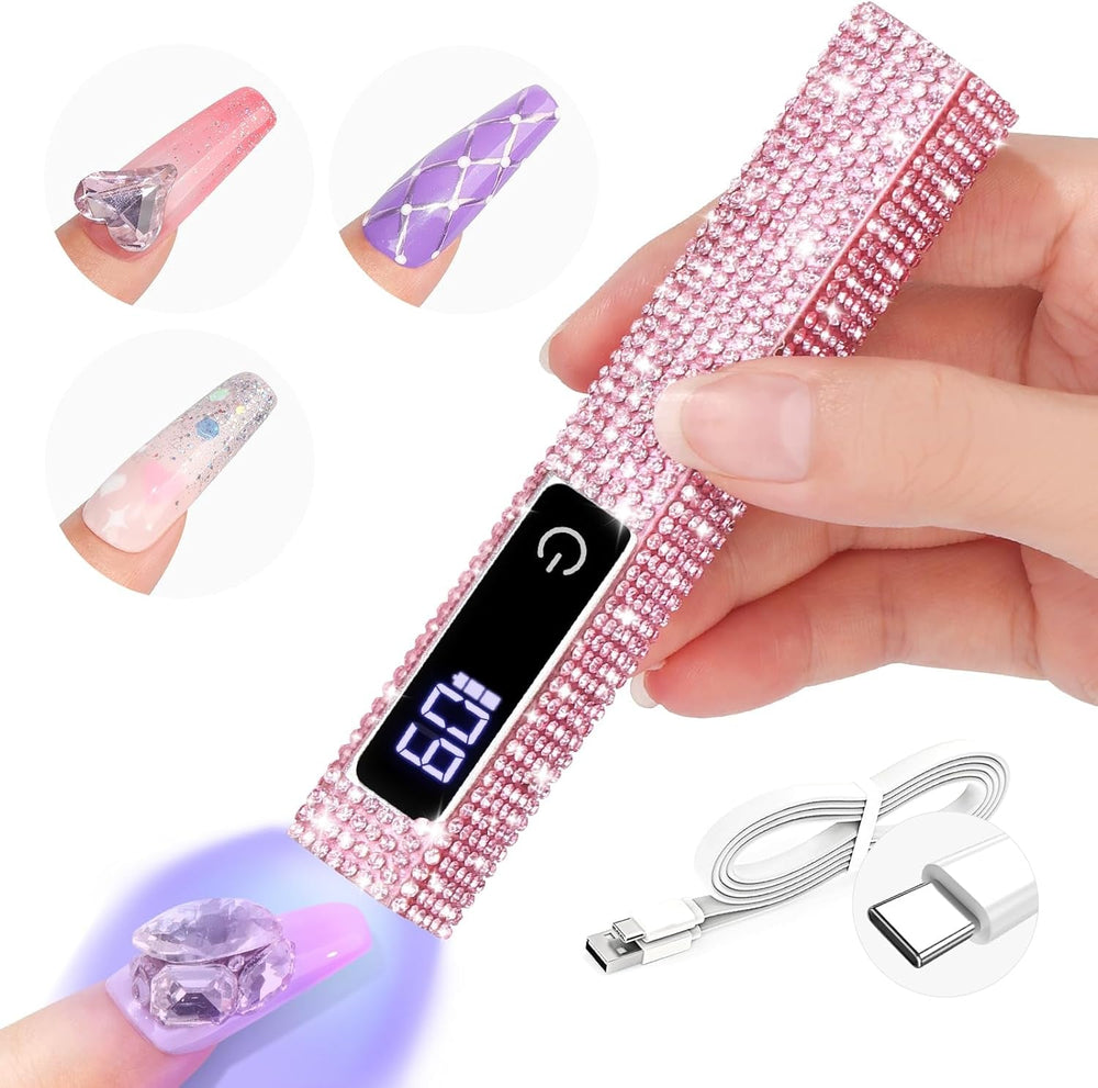 Saviland U V Lampe Für Gelnägel: Mini U V Lampe Für NägelSchützen Sie Die Haut Wiederaufladbar Klein LED Nagellack Trocknergerät Für Nagellack Aufbaugel Nail Tips Nagelkleber Geschenke Für Frauen