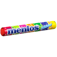 Mentos Fruchtdragees Orange Zitrone Erdbeere Kaubonbons mit Fruchtgeschmack (3 Rollen), vegan (3er Pack)