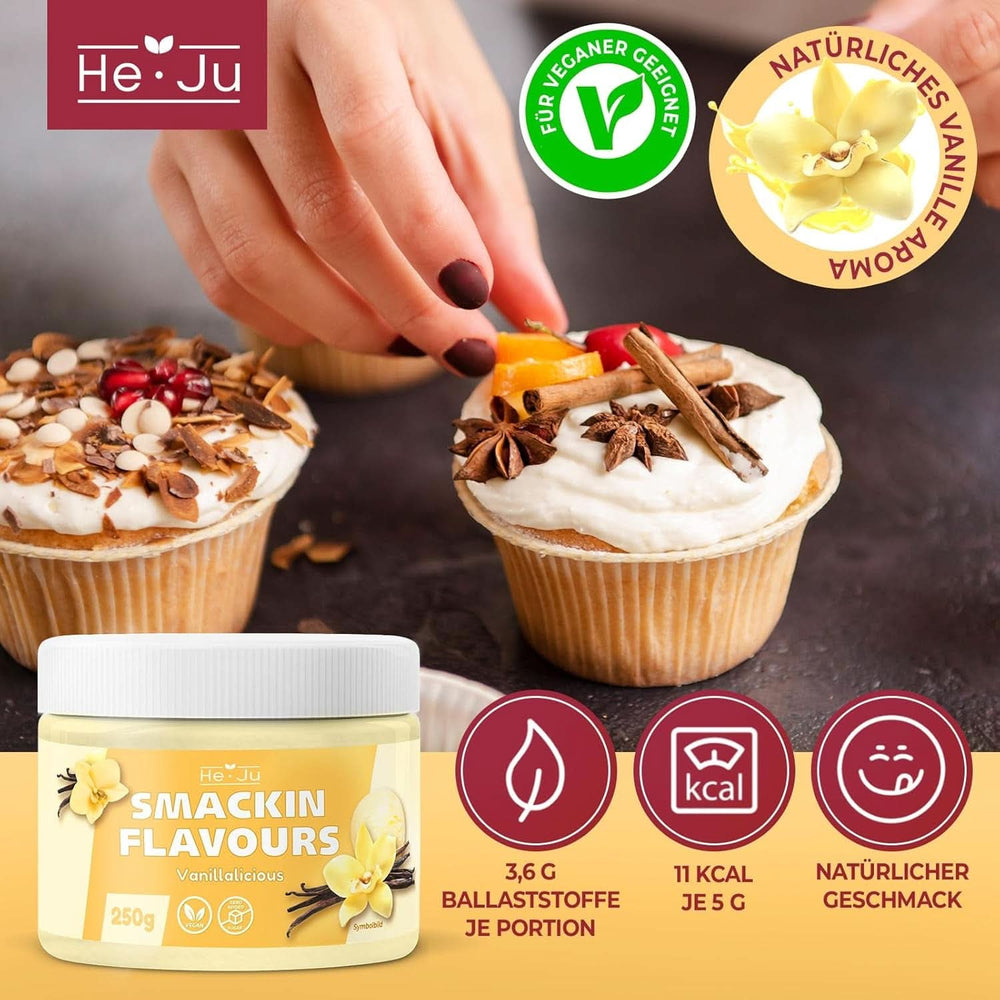 He-Ju, Pulver mit Vanillegeschmack, 250 Gramm Aromen Naty Shop