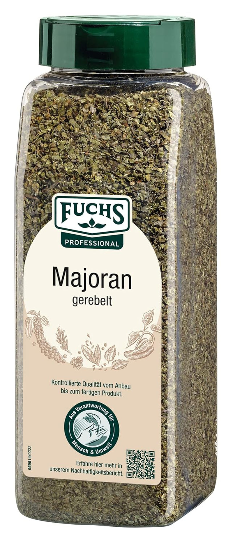 - Majoran gerebelt | Mit praktischem Streuaufsatz | Zum Verfeinern von Bohnen- und Linseneintöpfen | 80 g im großen Streuer