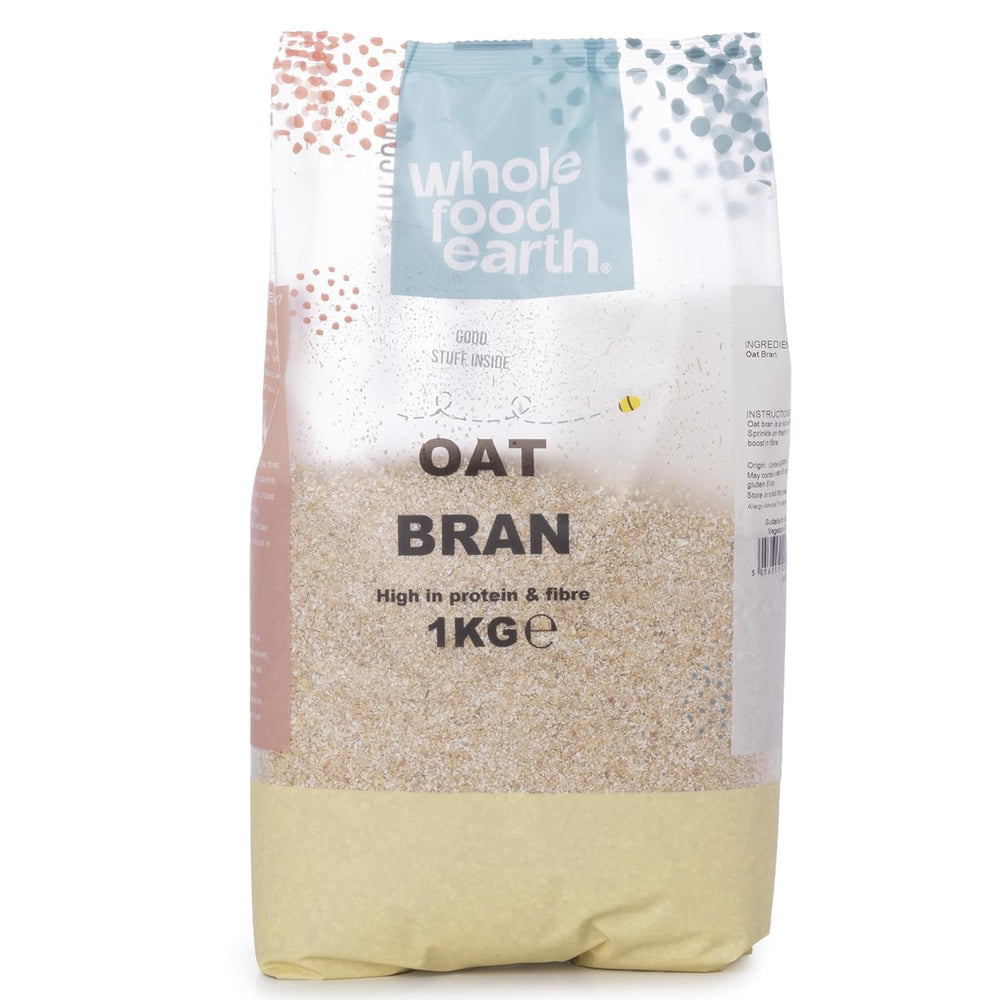 Wholefood Earth stabilisierte Haferkleie 2 kg | GVO-frei | Reich an Ballaststoffen