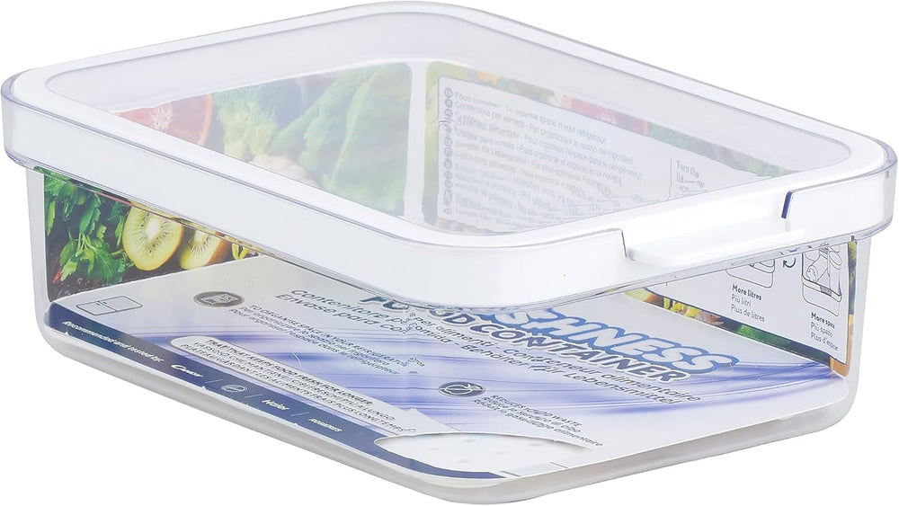 CARE + PROTECT Recipient inteligent pentru alimente, perfect stivuibil, organizator pentru frigider, protejează alimentele de umiditate, păstrează alimentele proaspete mai mult timp, 2,15 l Cutii depozitare alimente Naty Shop 1,2 L