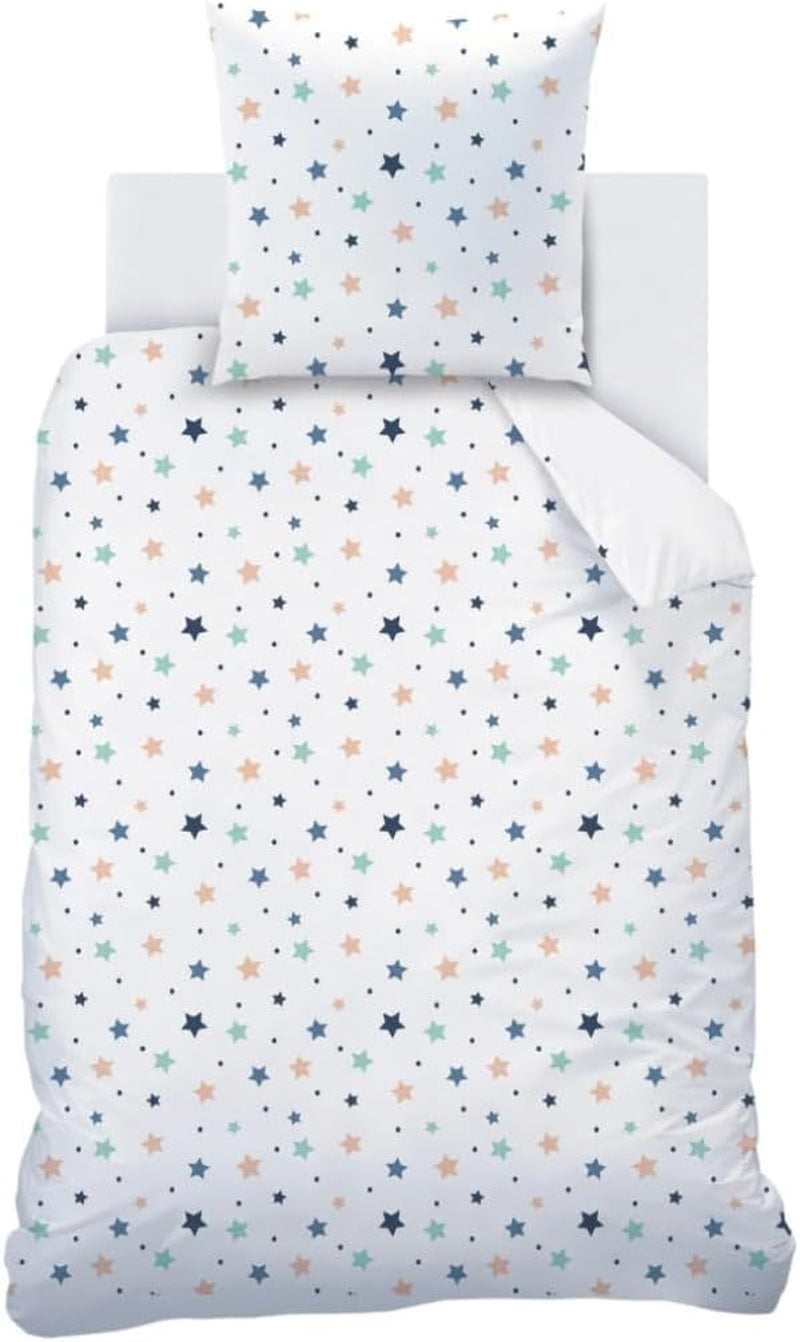 Bettwäsche-Set für Kinder, wendbar, Stars Bettwäsche – Kinder Naty Shop