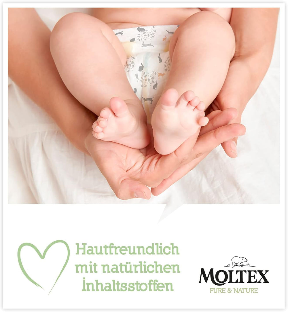 Pure & Nature Bio-Windeln, Größe 6 XL (17–28 kg), Monatsbox mit 84 Bio-Windeln