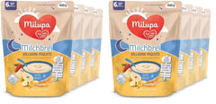 Milupa Milchbrei Vollkornfrüchte – Brei für Kinder ohne Palmöl, ab 6 Monaten – 4 X 400 G (2er Pack) Mutter und Kind Naty Shop Standardtitel