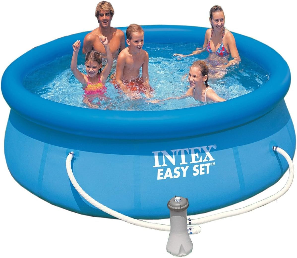 Intex Easy Set Aufstellpool – Für Kinder, 183 cm x 183 cm x 51 cm, 28101NP, Blau