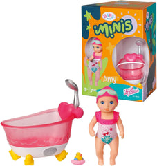 BABY Born Minis Badespielset mit Minis Amy und Duck Doll, 906101 Zapf Creation Dolls Naty Shop Badewanne