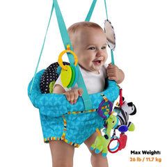Bright Starts Deluxe-Türschnäpper-Set mit sicherem und stabilem Türrahmen-Clip und Pampers Sensitive Babyfeuchttüchern, 1200 Tücher (15 x 80)