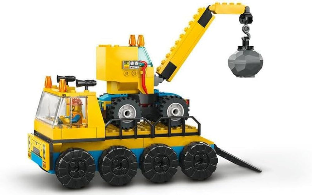 LEGO 60391 City Baufahrzeuge und Abrissbirne, Kran, Bagger, Muldenkipper und Transportfahrzeug, Spielzeug, Lernspielzeug für Kinder ab 4 Jahren. Bausets. Besuchen Sie den LEGO-Store