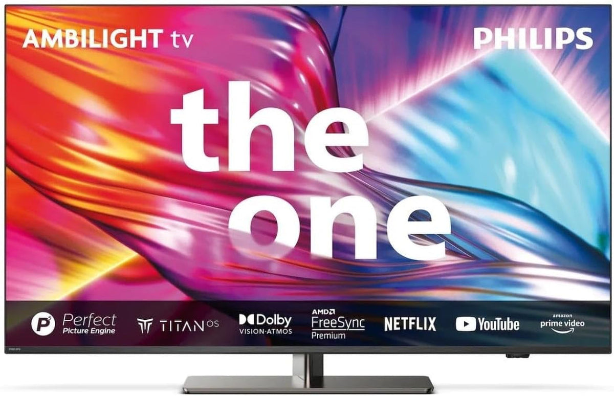 Televizor inteligent Philips Ambilight 48OLED809 OLED 4K – ecran de 48 de inci, platformă P5 AI Perfect Picture Ultra HD, Google TV, sunet Dolby Vision și Dolby Atmos, compatibil cu Alexa și Google Assistant