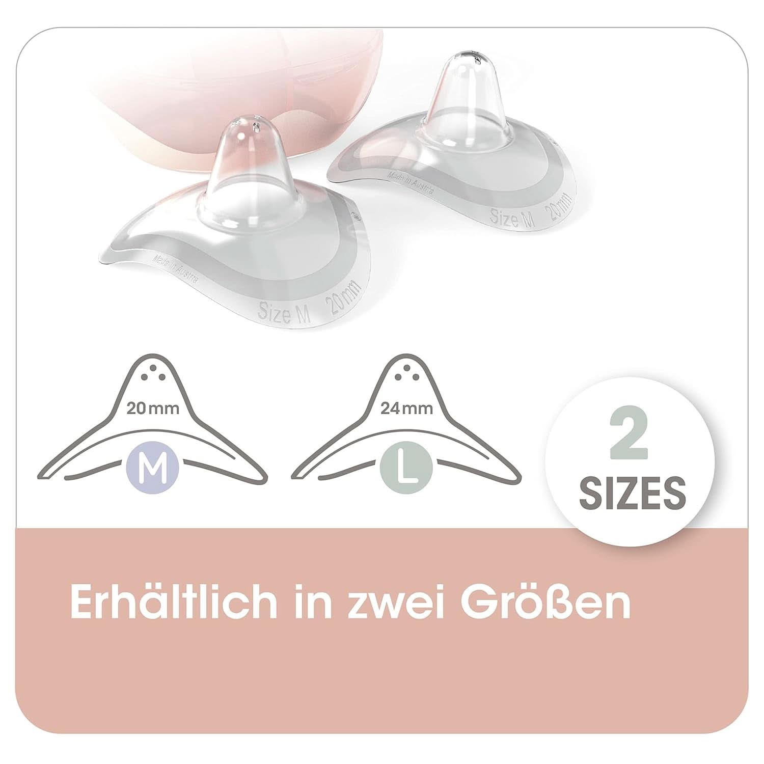 Nip® First Moments Stillhütchen, 2 Stück Lebensmittel- und Stillzubehör Bebe Naty Shop