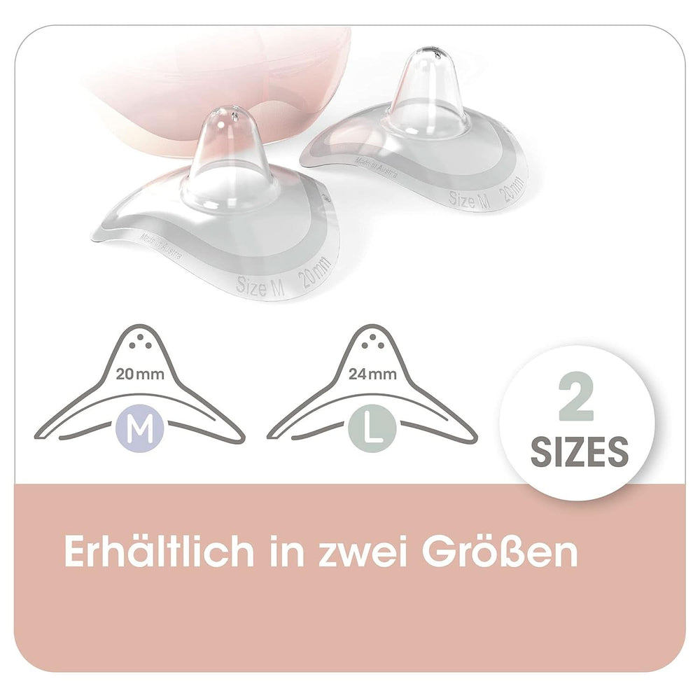 Nip® First Moments Stillhütchen, 2 Stück Lebensmittel- und Stillzubehör Bebe Naty Shop