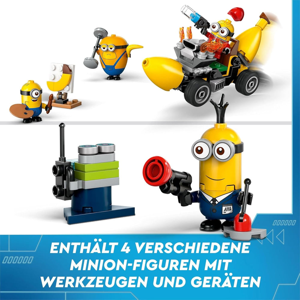 LEGO I – Simply Incorrigible 4 Minions und die Bananenmaschine Spielset für I – Simply Incorrigible 4 Kinderspielzeug-Minions, kreatives Geschenk für Jungen und Mädchen ab 6 Jahren, 75580 Bausets. Beuche den LEGO-Store
