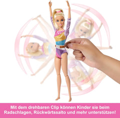 Barbie Turnspaß -Spielset mit Schwebebalken und über 10 thematisch passenden Teilen für siegreiche Geschichten, HRG52
