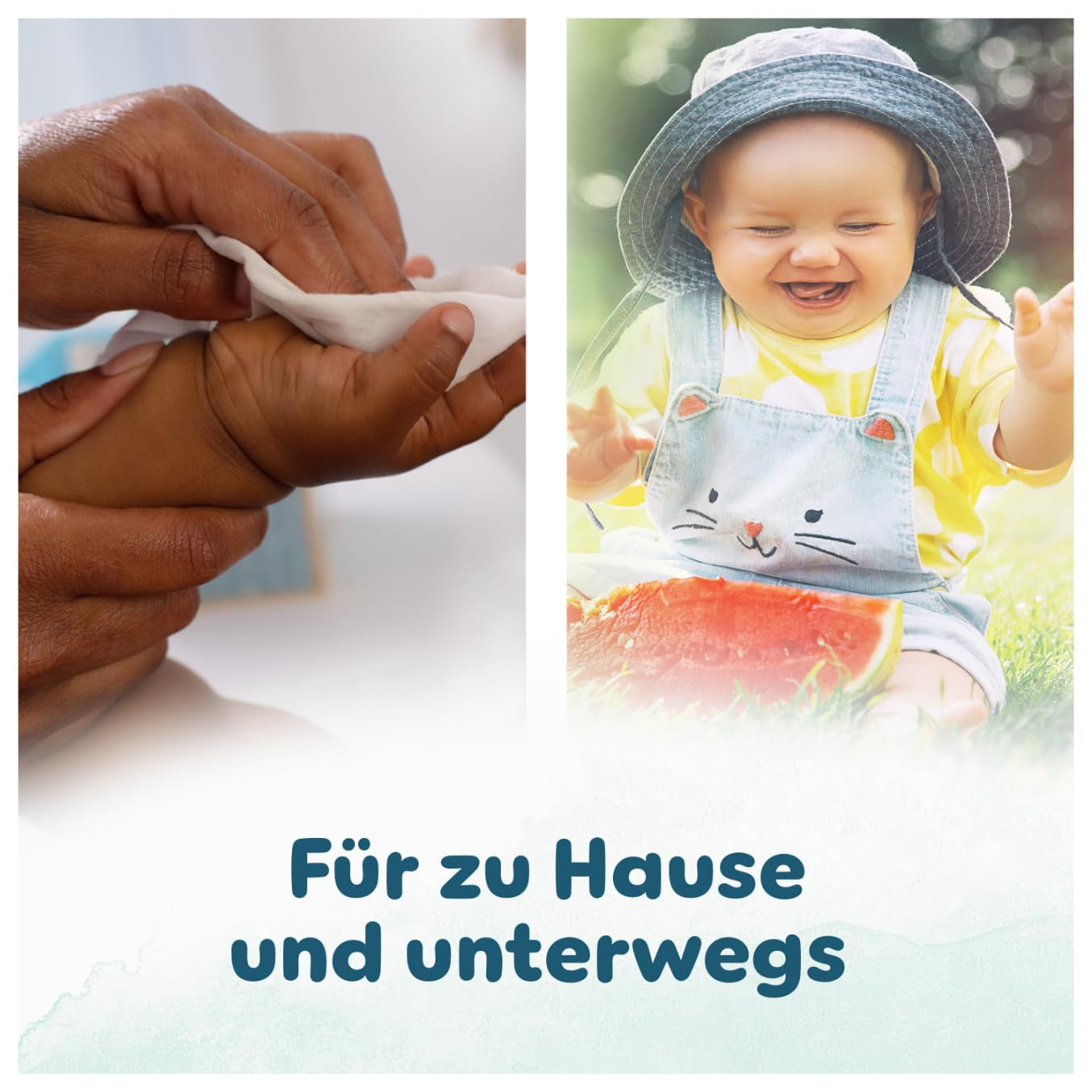 Pampers Harmony Aqua Feuchttücher, 6 Packungen mit je 48 Tüchern, insgesamt 288 Tücher. Hilft, den natürlichen pH-Wert der Haut wiederherzustellen. Leichte Lotion mit 99 % Wasser