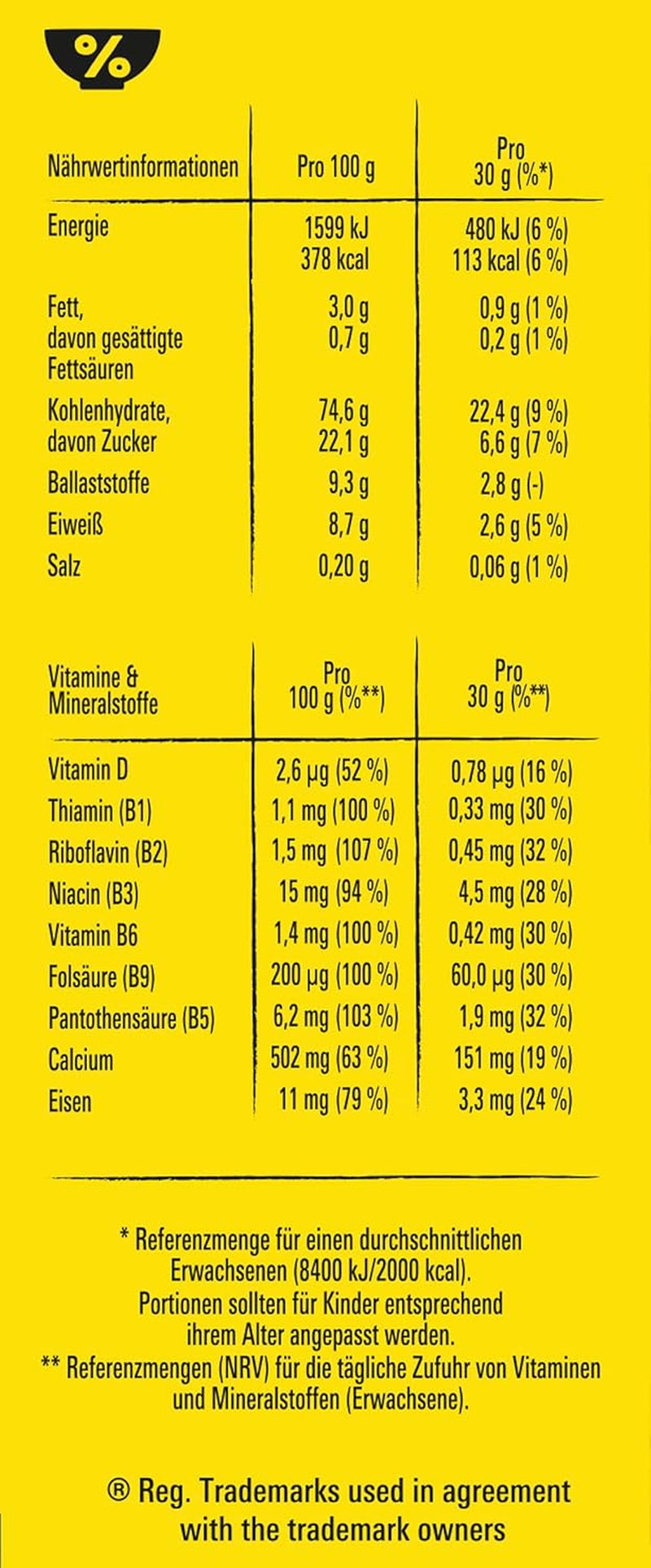 Nesquik Nestlé Nesquik Crunchy Breakfast, Müsli mit Schokolade und Vollkorn, 1 Packung (1 x 330g)