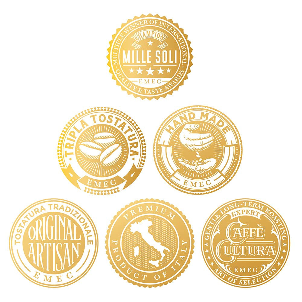 Caffè Espresso - Espressobohnen 1kg - Traditionelle Dreifachröstung In Handarbeit - Premium Kaffeebohnen mit perfekter Crema und besonders säurearm für Vollautomat und Siebträger