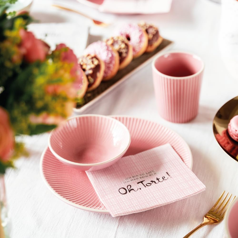 Șervețele Grafik-Werkstatt cu dicton | 20 bucăți | 12,5 X 12,5 cm | alb | bună ziua