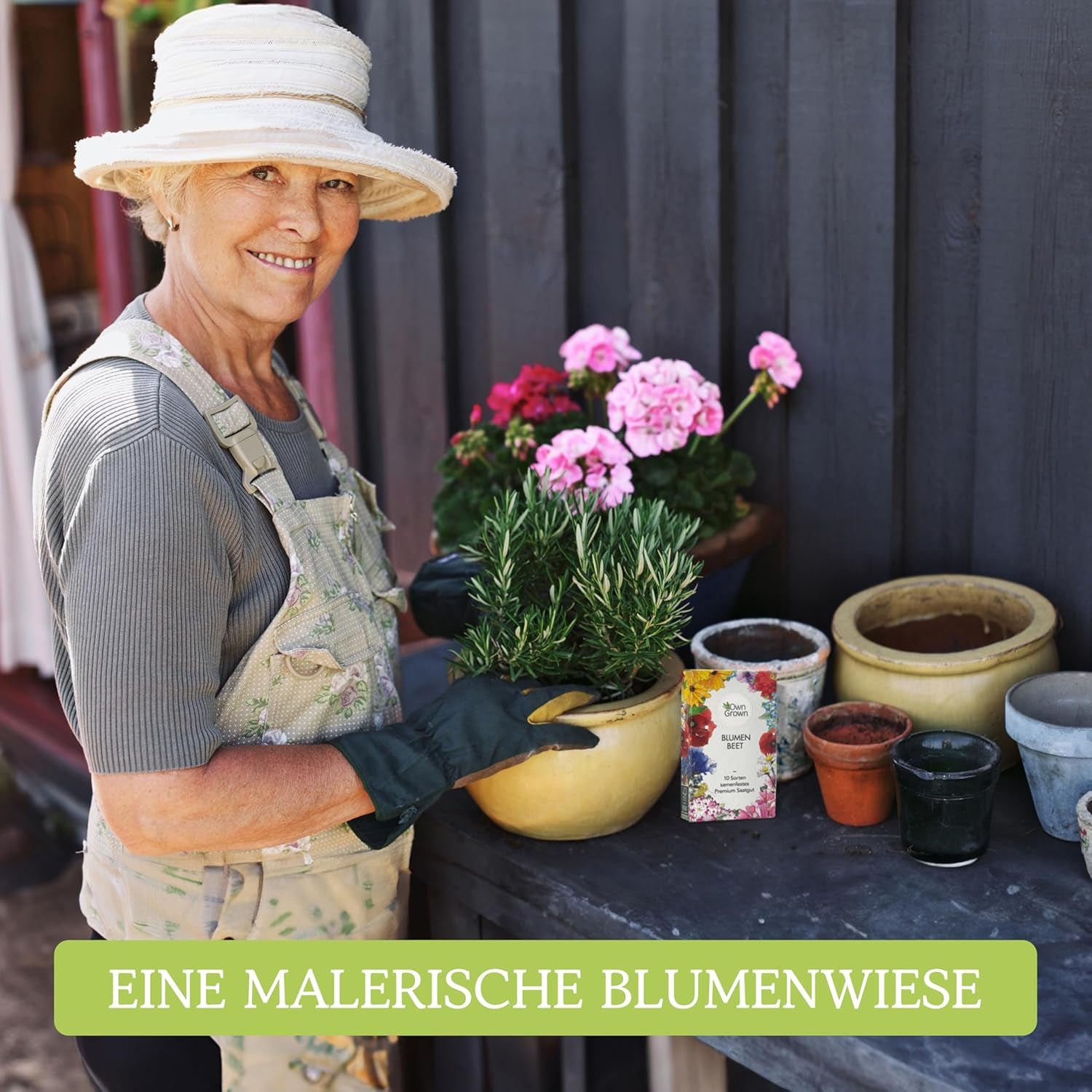 Blumensamen für Garten und Balkon: 10 Sorten Premium-Blumensamen als Pflanzensamen-Set - Balkonblumensamen - Wildblumensamen für Balkon und Garten von OwnGrown