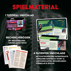 KOSMOS 684426 Medical Mysteries – Medizinisches Koop-Rollenspiel „Medical Crime Files“ in Miami für Kinder ab 16 Jahren