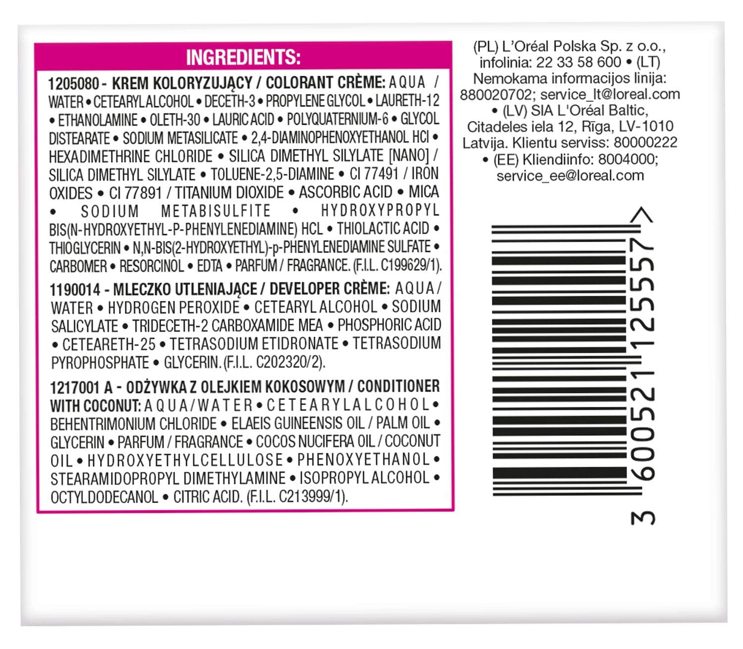 L'Oréal Paris Casting Crème Gloss 210 Culoare de păr - Albastru marin Negru Vopsea pentru par Naty Shop