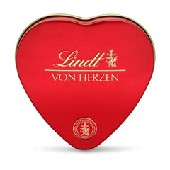Lindt Schokolade von Herzen | 30 g | 6 Pralinen in Marc de Champagne, Coeur à l'Orange, knuspriger Milchschokolade, Orangen-Marzipan in einer wunderschönen herzförmigen Schachtel | Geschenk aus Schokolade | Schokoladengeschenk