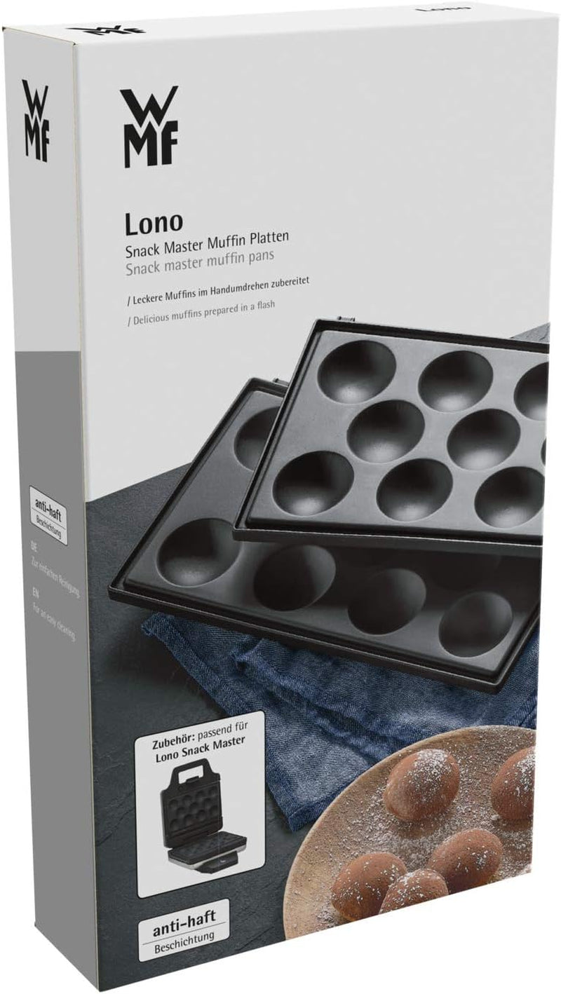 Zubehör WMF Lono Snack Master, 2er-Set Muffinplatten, Antihaftbeschichtung, Formen und Backbleche Naty Shop