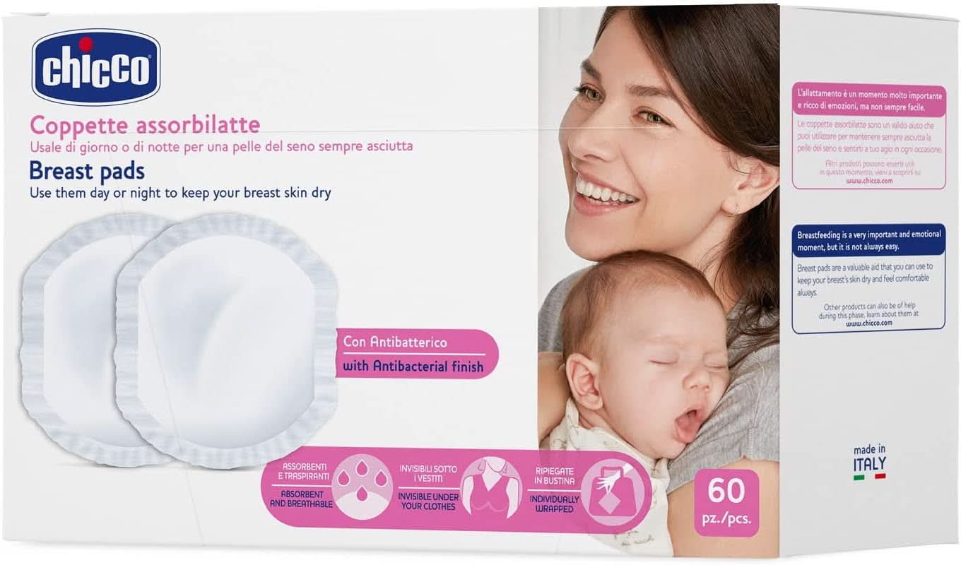 Chicco Naturalfeeling Antibakterielle Tampons, 60 Stück Lebensmittel- und Stillzubehör Bebe Naty Shop