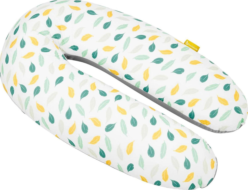 Badabulle Pernă de alăptare și pernă de sarcină pufoasă, 150 cm, include husă, formă ergonomică Accesorii Hrana si Alaptare Bebe Naty Shop Feathers