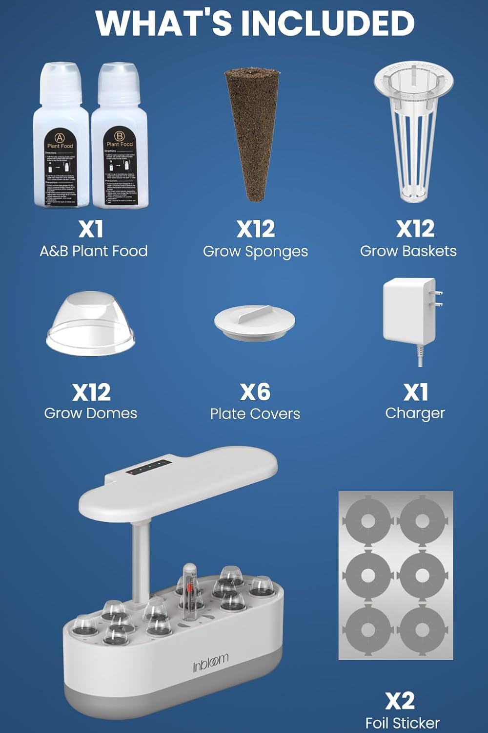 Hydroponisches Anbausystem, 12 Pods