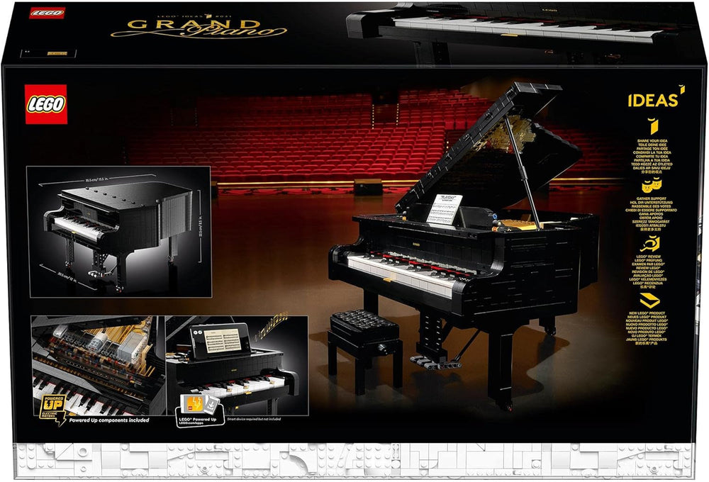 LEGO Ideas Concert Grand Piano (21323); Set de construcție; Propriul dvs. pian de concert; Proiect de modelare excelent pentru pianistul talentat, muzician, iubitor de muzică sau pasionat (3.662 piese) Seturi de constructie Besuche den LEGO-Store
