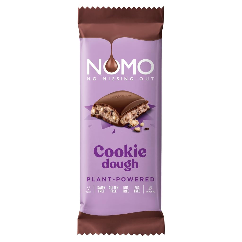 NOMO XL Chocolate Cookie Dough 127g – nussfrei, erdnussfrei, milchfrei, laktosefrei, eifrei, glutenfrei – pflanzlich – vegan