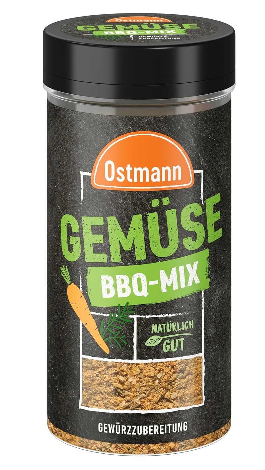 Ostmann Gewürze - Gemüse BBQ Mix | Gewürzzubereitung für Gemüse | Mediterrane Kräuternote für Grillgemüse, Tofu und Co. | 120 g in ein Sieb geben