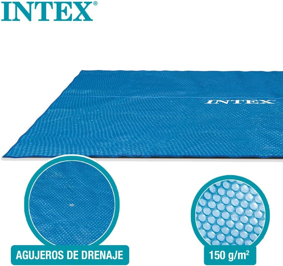 Intex Ultra Frame rechteckiger Matratzenbezug, 549 x 274 cm, 160 Mikron Dicke, Herstellungsmaße: 538 x 253 cm, 28016, Blau