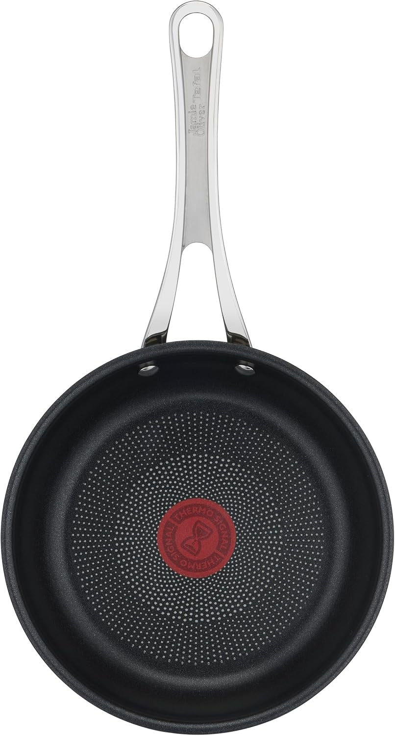 Tefal Jamie Oliver Cook'S Classics, Antihaftbeschichtung, induktionsgeeignet, ofenfest, Edelstahl, genieteter Griff. Töpfe und Pfannen Naty Shop