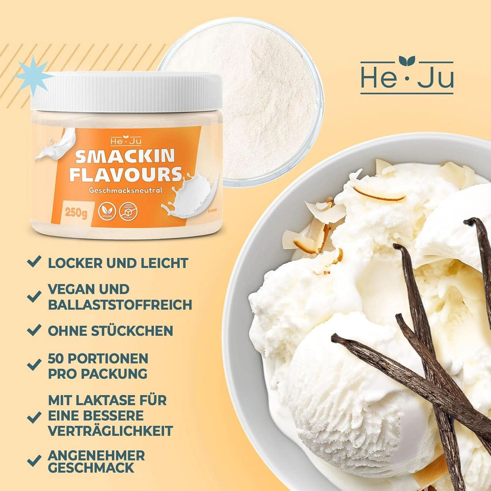 He-Ju, Pulver mit neutralem Geschmack, 250 Gramm Aromen Naty Shop