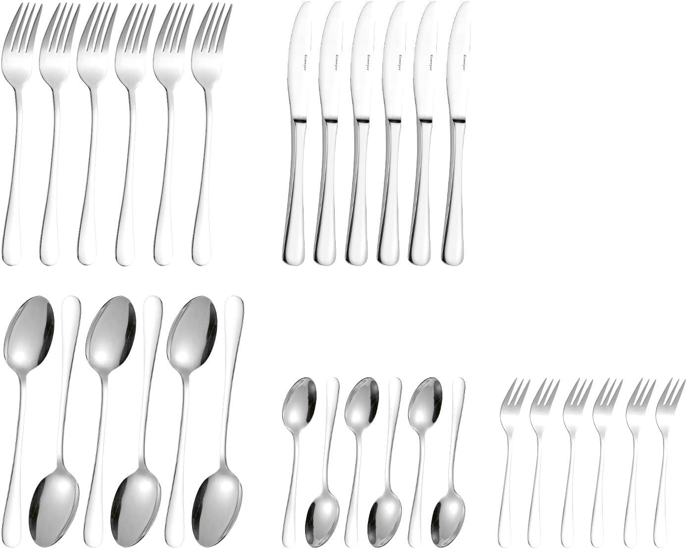 Besteckset Sylvia aus Edelstahl 18/0 poliert 30-teilig Kitchen Naty Shop