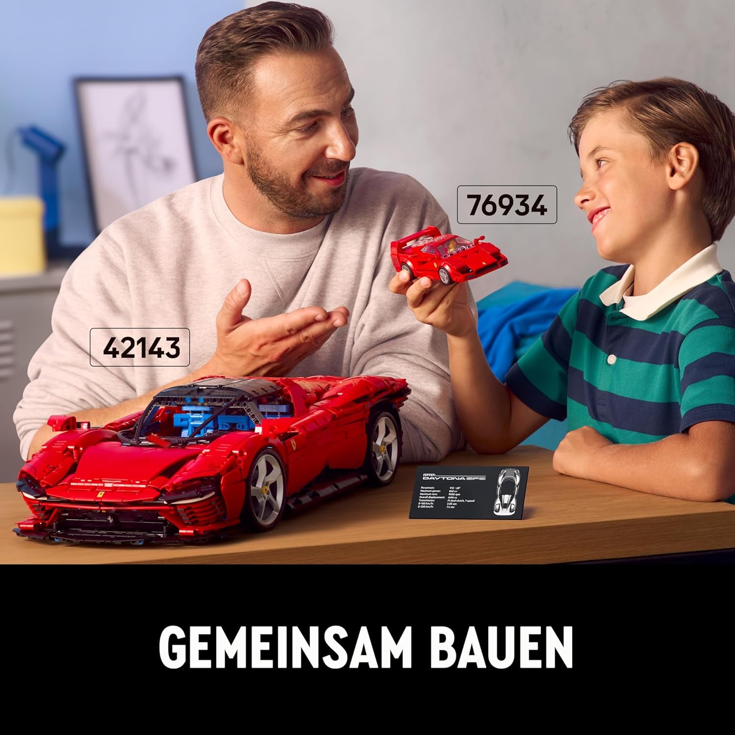 LEGO Speed Champions Ferrari F40 Supersportwagen, Spielset mit baubarem Spielzeugauto und Minifiguren-Fahrer, Sammelbauset für Kinder, Geschenk für Jungen und Mädchen 76934 Bausets Besuchen Sie den LEGO-Store