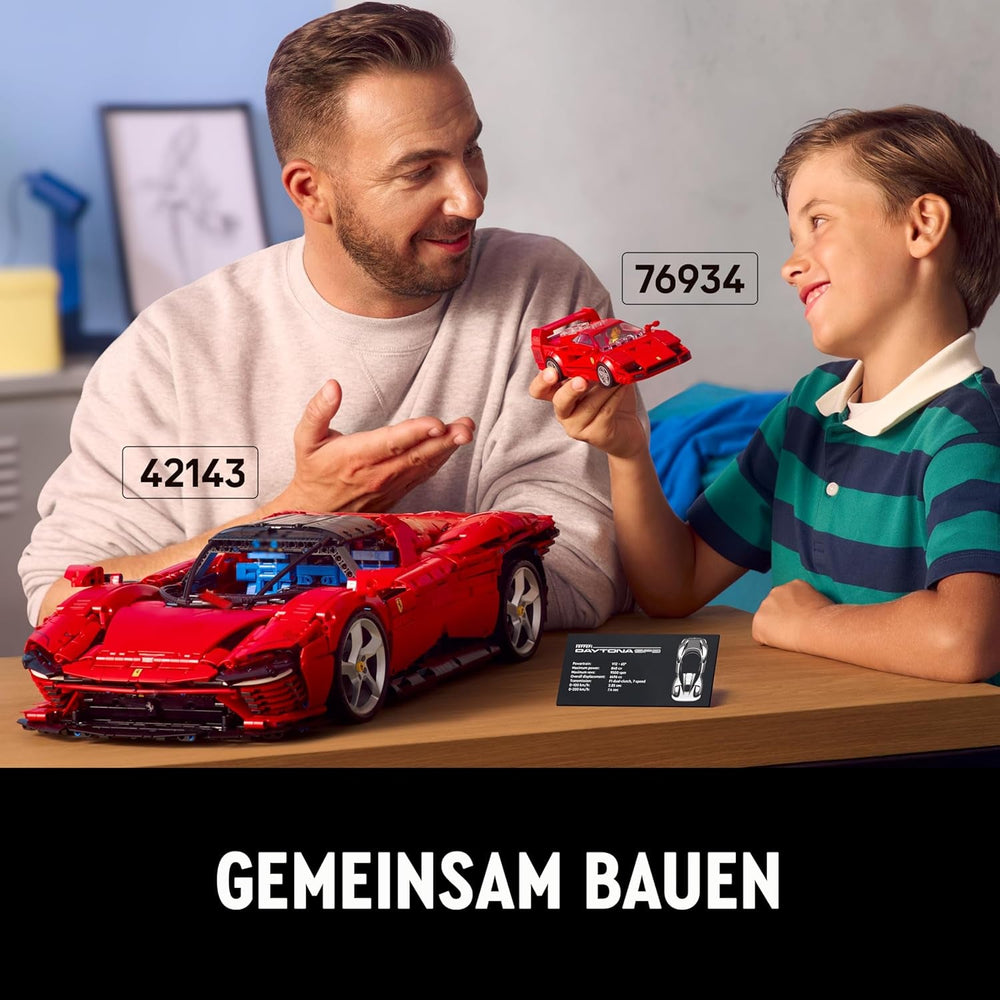 LEGO Speed Champions Ferrari F40 Supersportwagen, Spielset mit baubarem Spielzeugauto und Minifiguren-Fahrer, Sammelbauset für Kinder, Geschenk für Jungen und Mädchen 76934 Bausets Besuchen Sie den LEGO-Store