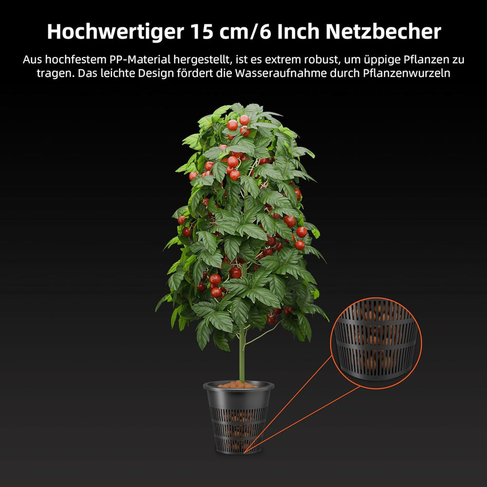 Spider Farmer DWC Hydrokultur-Anbausystem, 27 l/7 Gallonen, Tiefwasseranbau, neues dreieckiges Deckeldesign, zirkulierendes Tropf-Gartensystem mit Topf-Tropf-Set, 8-W-Luftpumpe, 2 Eimer