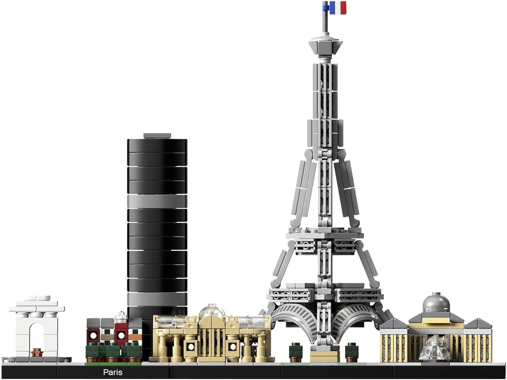 LEGO Architecture Paris, Eiffelturm, Champs-Élysées und Louvre Modellbausatz, Skyline-Kollektion, Wohn- und Bürodekorationen, Geschenkideen für Sammler, Männer und Frauen 21044 Bausätze Besuchen Sie den LEGO-Store