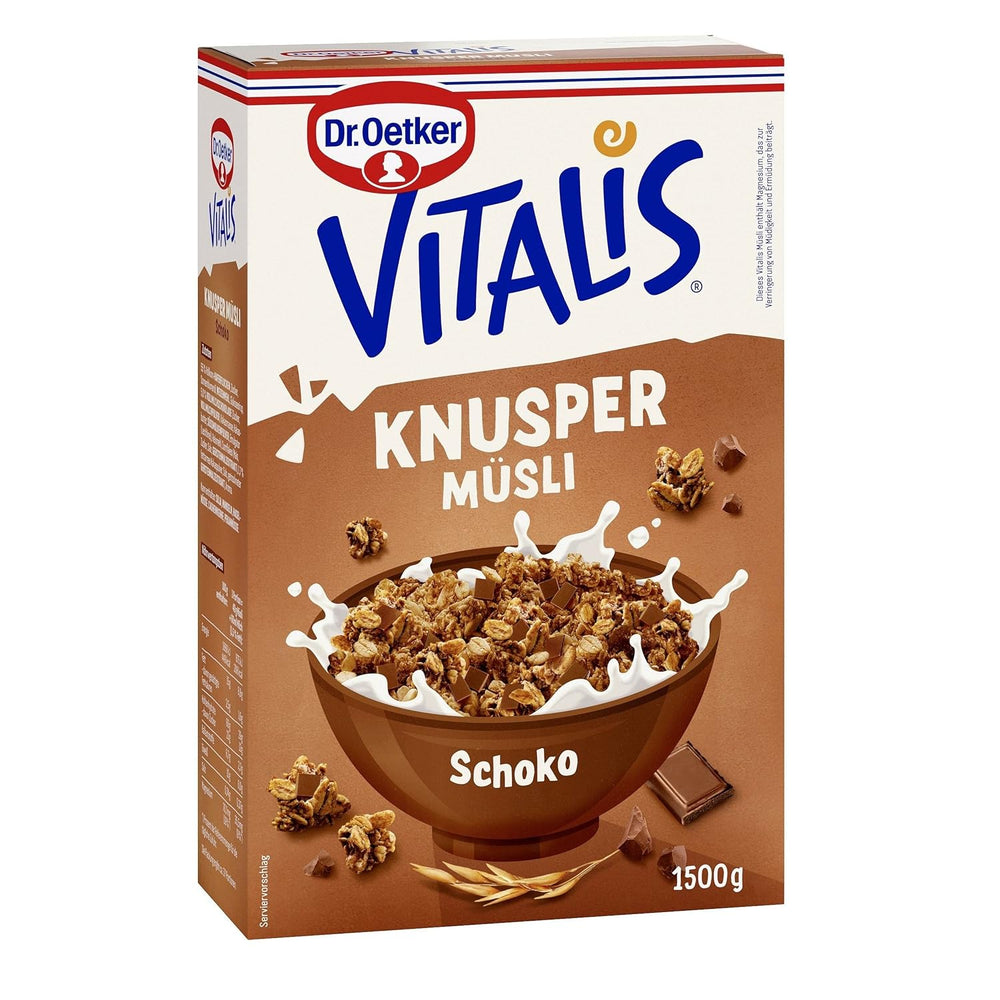 Dr. Oetker Vitalis Crunchy Flakes: Knuspermüsli mit Cornflakes und Mandelstückchen, 5er Pack (5 x 600g)