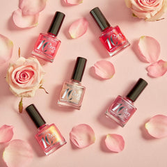 Nagellack Nr. 39 Geranium Red, mit 10-Tage-Wirkung, hält bis zu 10 Tage ohne Nachbesserungen oder UV-Lampe, für gepflegte und glänzende Nägel.