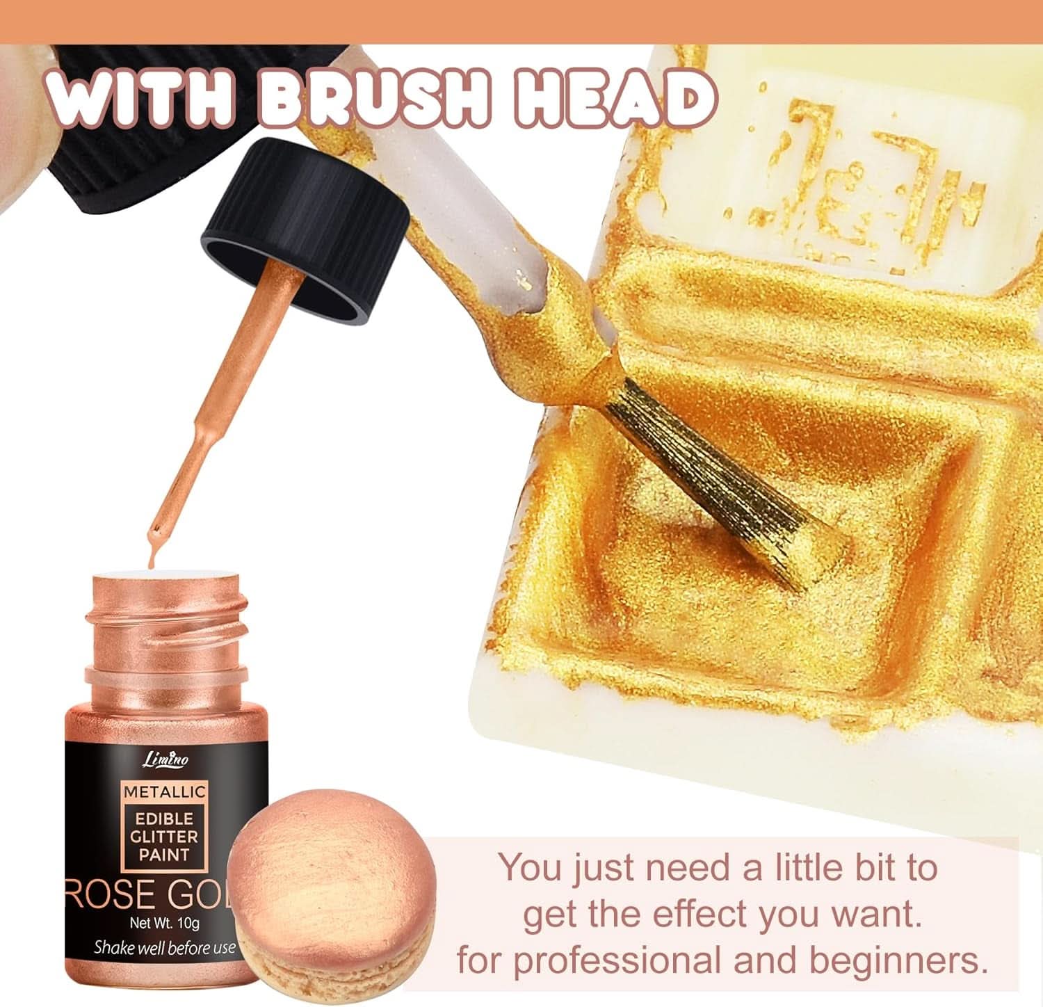 Flüssiger essbarer Glitzer, 60 ml Naty Shop