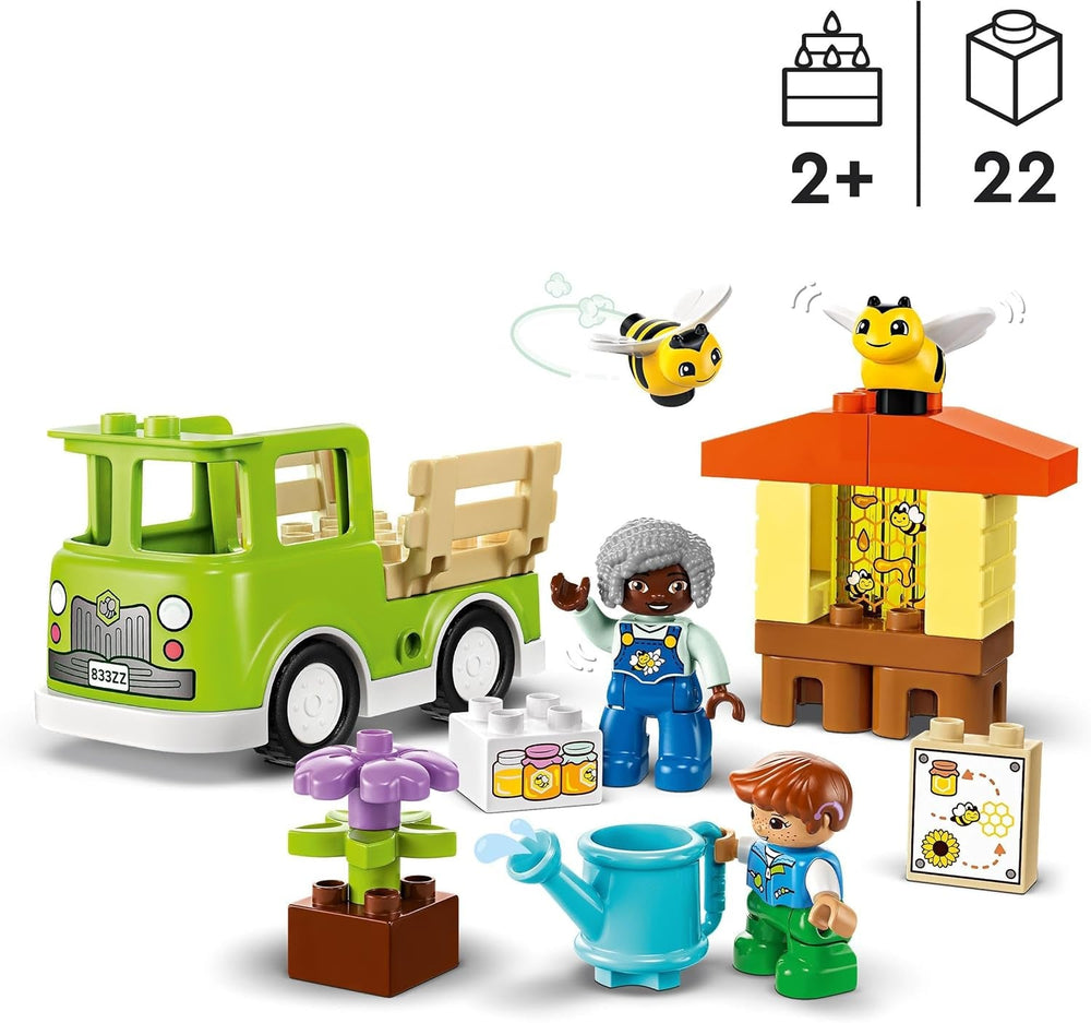 LEGO DUPLO Town Imkerei und Bienenstöcke, Lernspielzeug für Kleinkinder mit 2 Figuren und einem mobilen Truck, Bau- und Umbauset, Spielzeug für Kleinkinder ab 2 Jahren 10419 Bausets Besuchen Sie den LEGO-Store