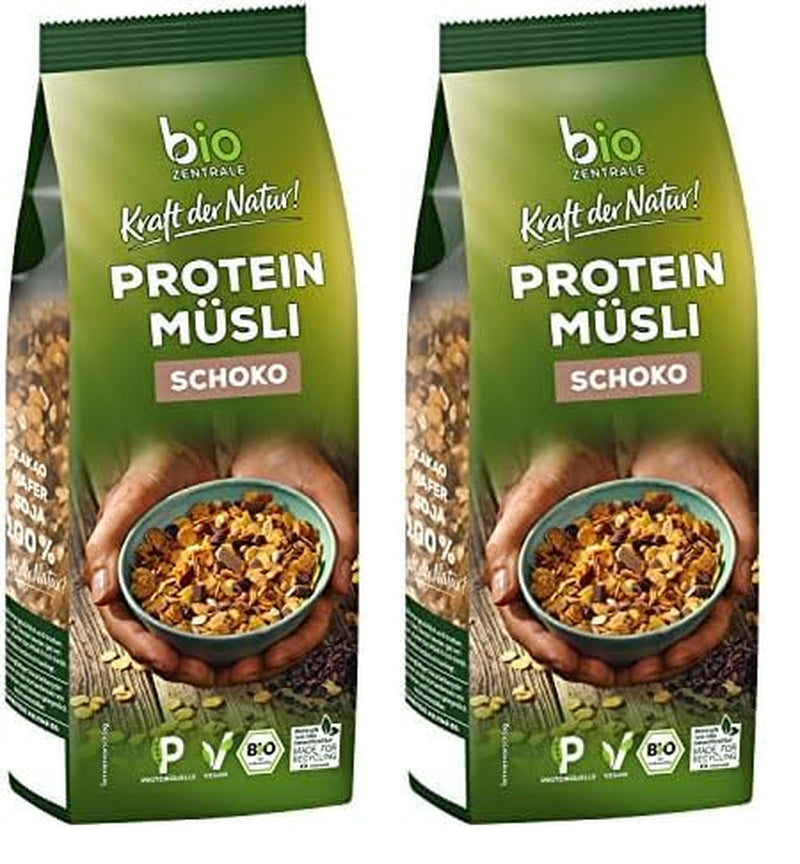 Biozentrale Proteinmüsli pur – 375g – Bio mit Honig – Als Frühstücksflocken oder als Snack