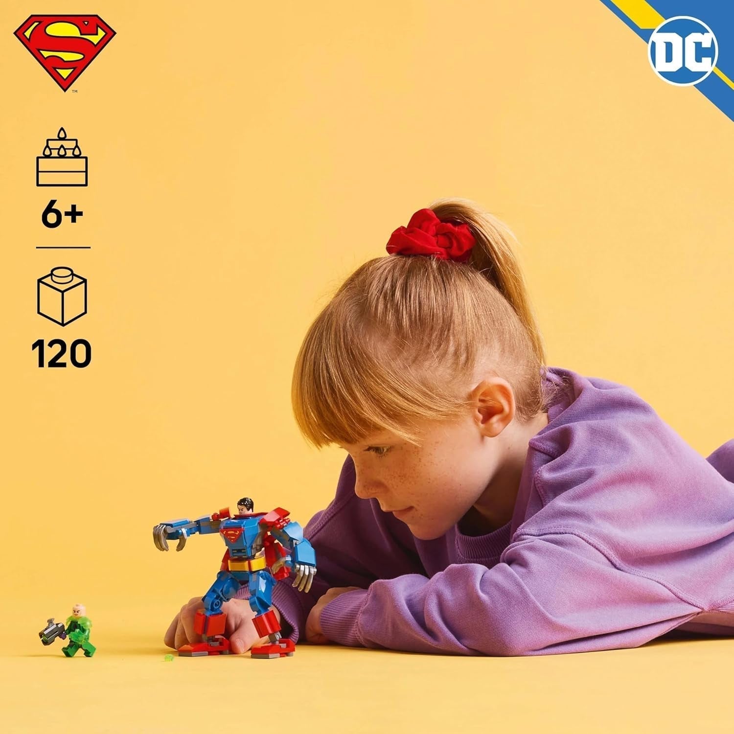 LEGO DC Superman Mech Vs. Lex Luthor – Superhelden-Spielzeug mit 2 Minifiguren – baubare Actionfigur mit beweglichen Armen, Beinen und Fingern – Geschenk für Jungen und Mädchen ab 6 Jahren. 76302 Bausets. Besuchen Sie den LEGO-Store
