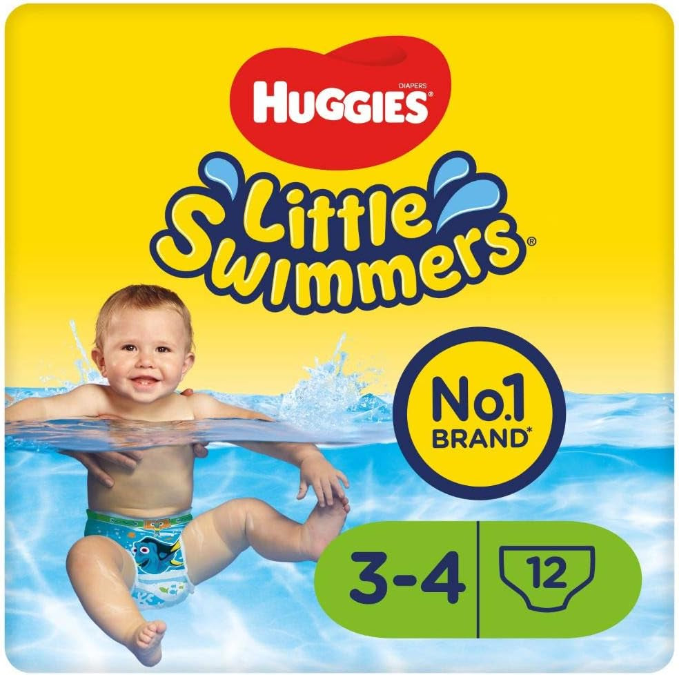 Huggies Little Swimmers Schwimmwindeln, Größe 3–4, 12er-Pack, 7–15 kg